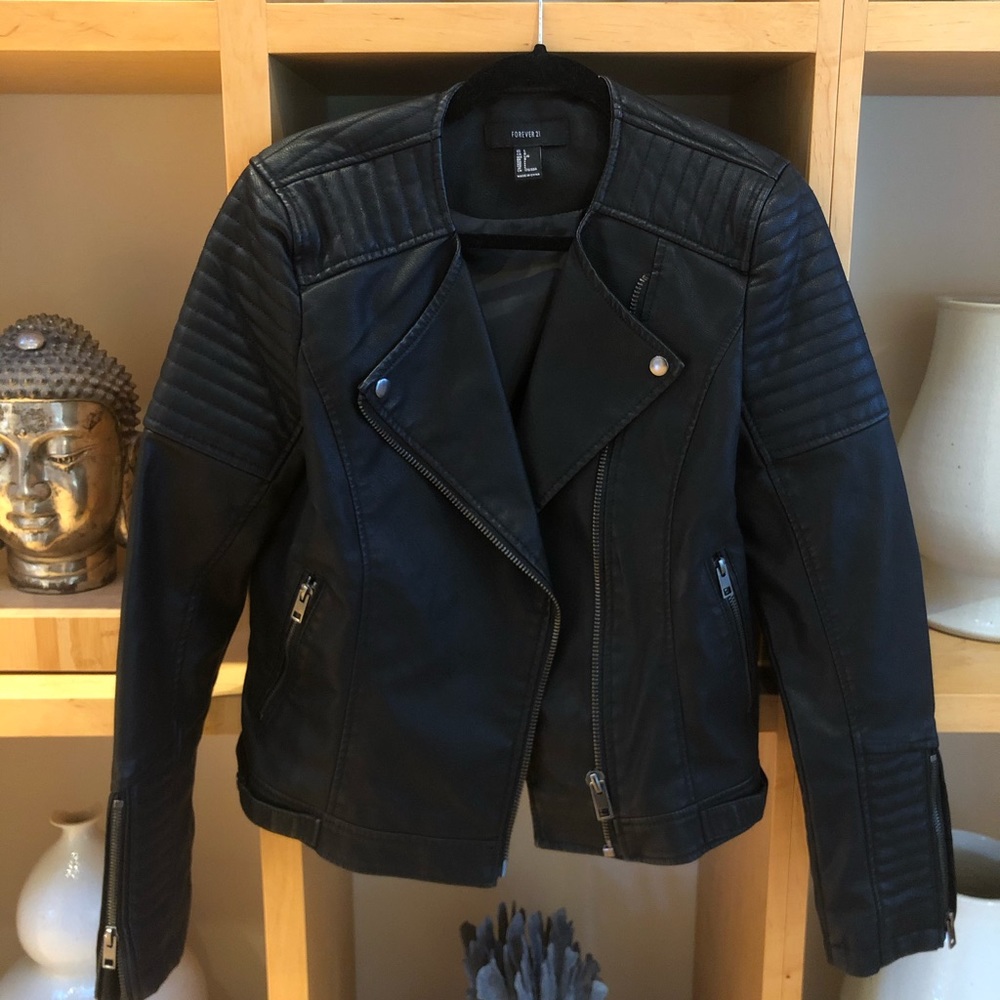 Vegan leather jacket